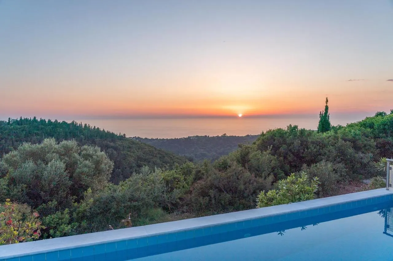Stone Villa Eriphyle ,Private Witn Sunset View Fiskardo
