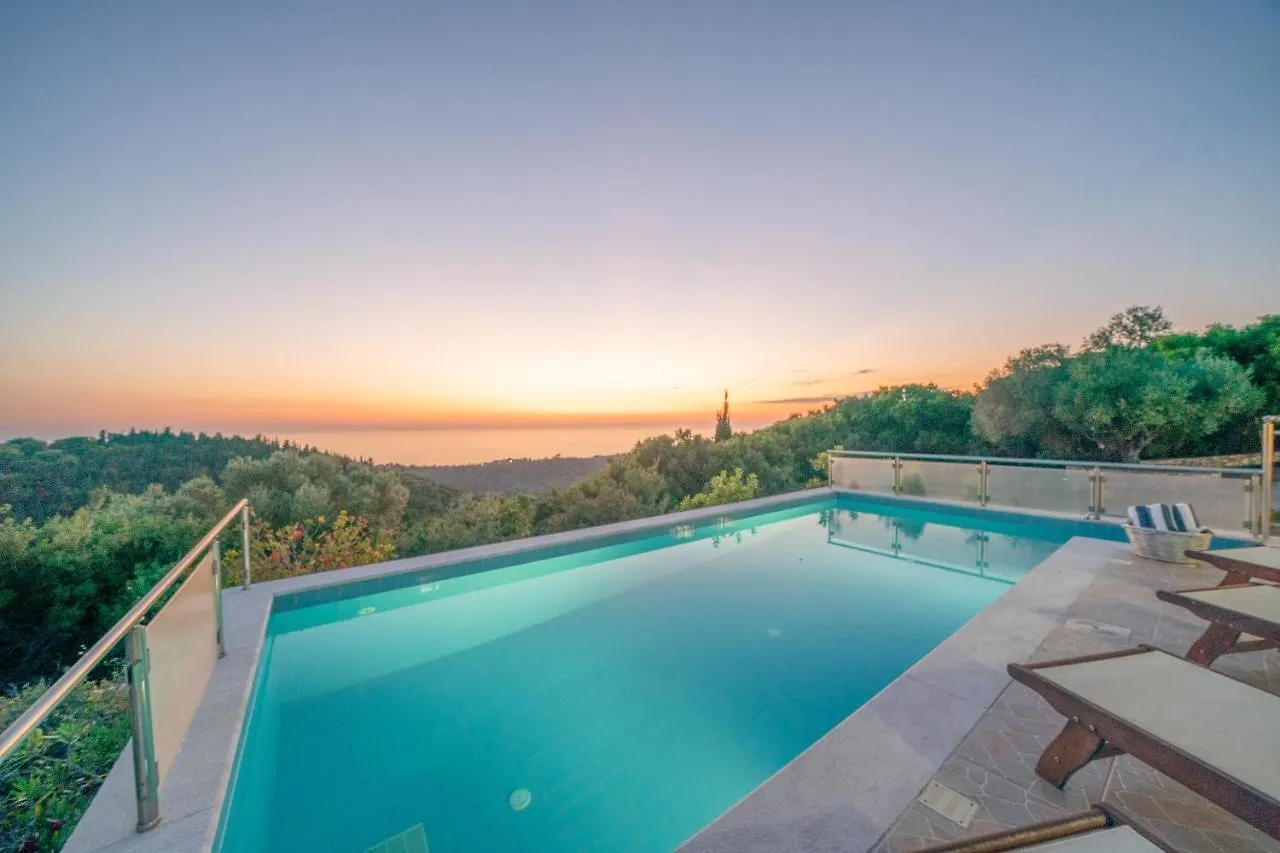 Stone Villa Eriphyle ,Private Witn Sunset View Фискардон