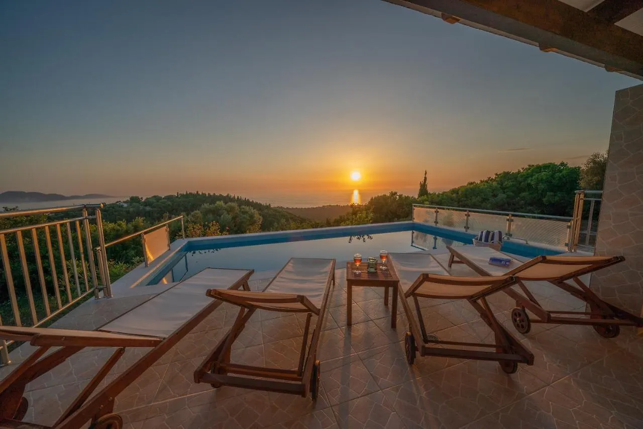 Stone Villa Eriphyle ,Private Witn Sunset View Fiskardo 0*,