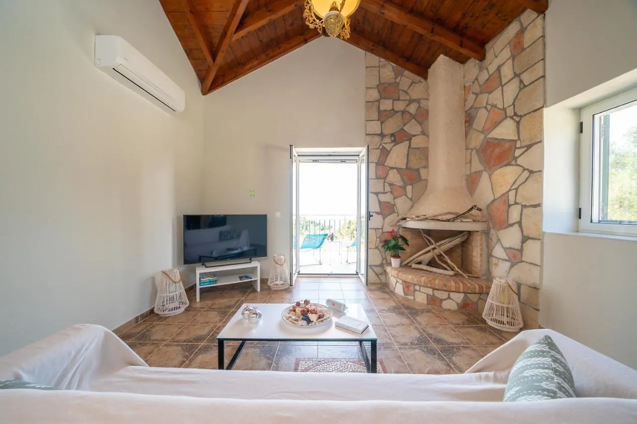 Stone Villa Eriphyle ,Private Witn Sunset View Fiskardo