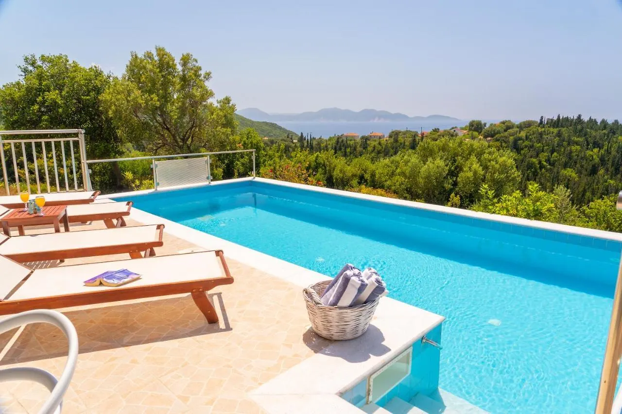 Stone Villa Eriphyle ,Private Witn Sunset View Fiskardo