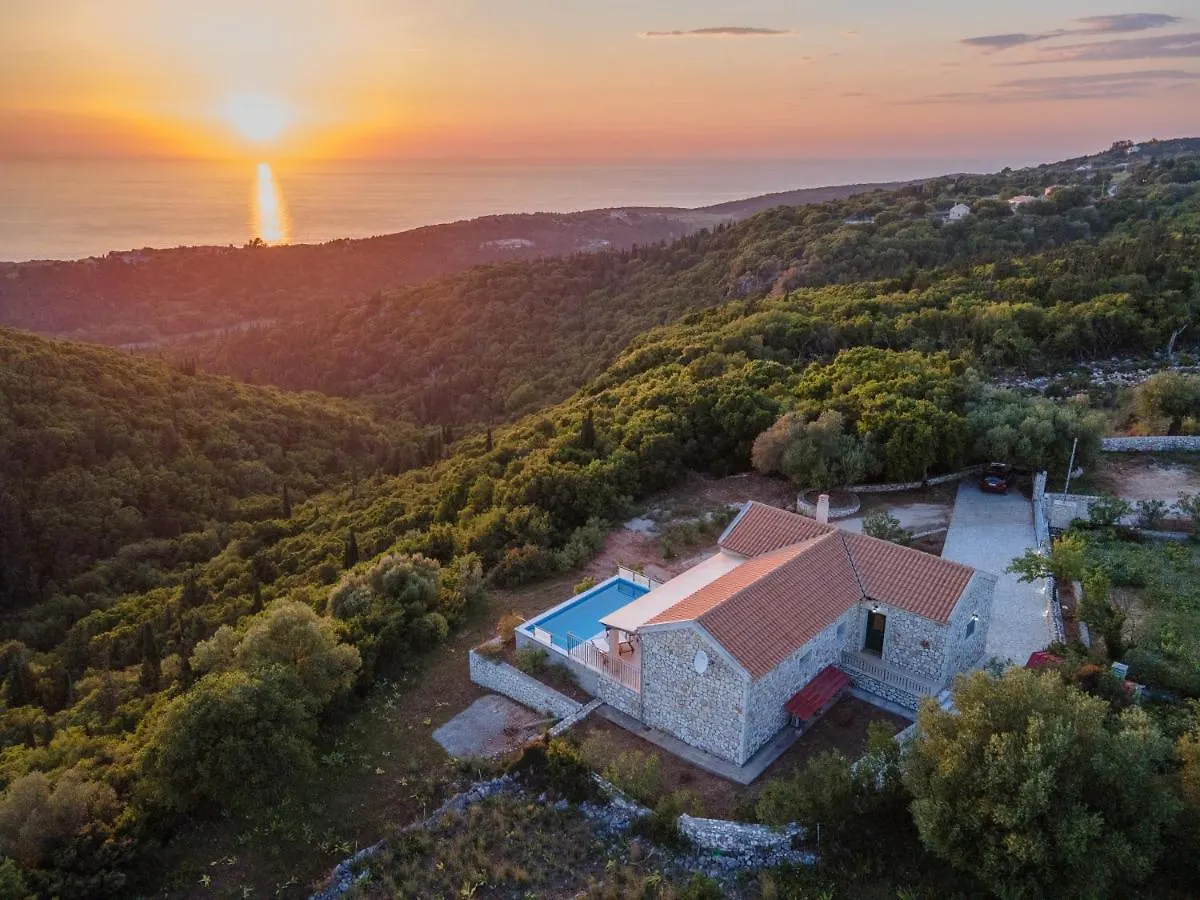 Stone Villa Eriphyle ,Private Witn Sunset View Fiskardo Řecko
