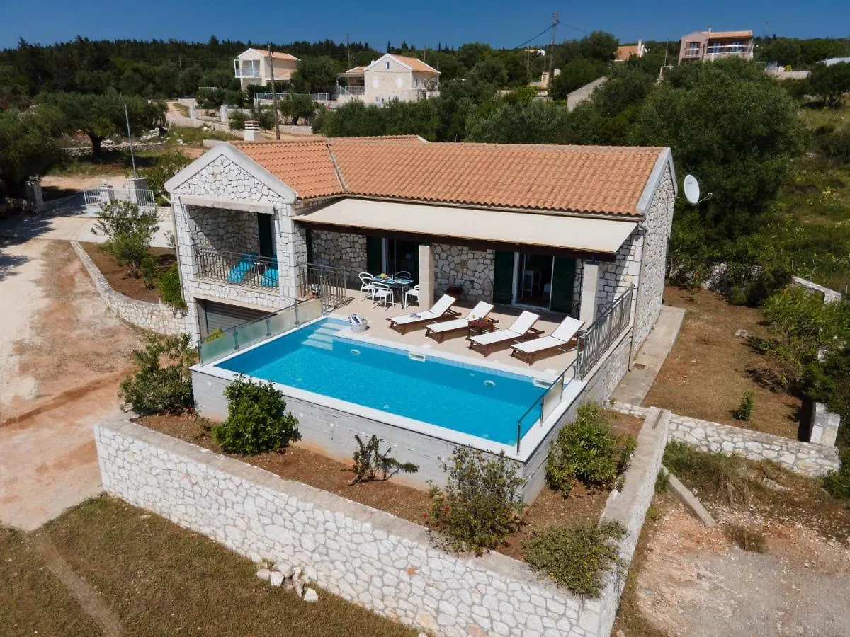 Stone Villa Eriphyle ,Private Witn Sunset View Фискардон