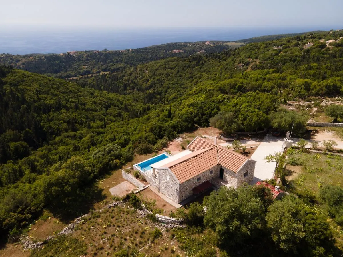 Stone Villa Eriphyle ,Private Witn Sunset View Fiskardo
