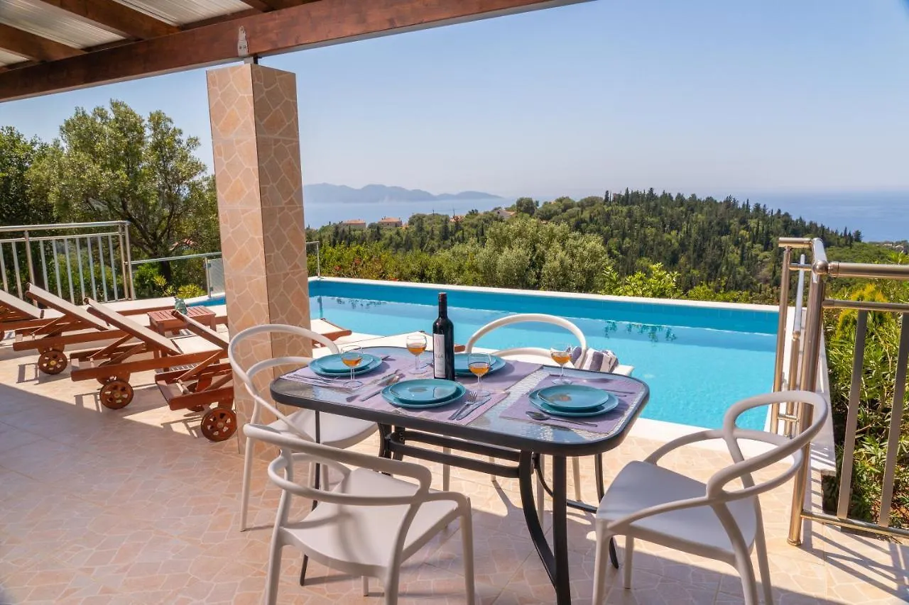 Stone Villa Eriphyle ,Private Witn Sunset View Fiskardo