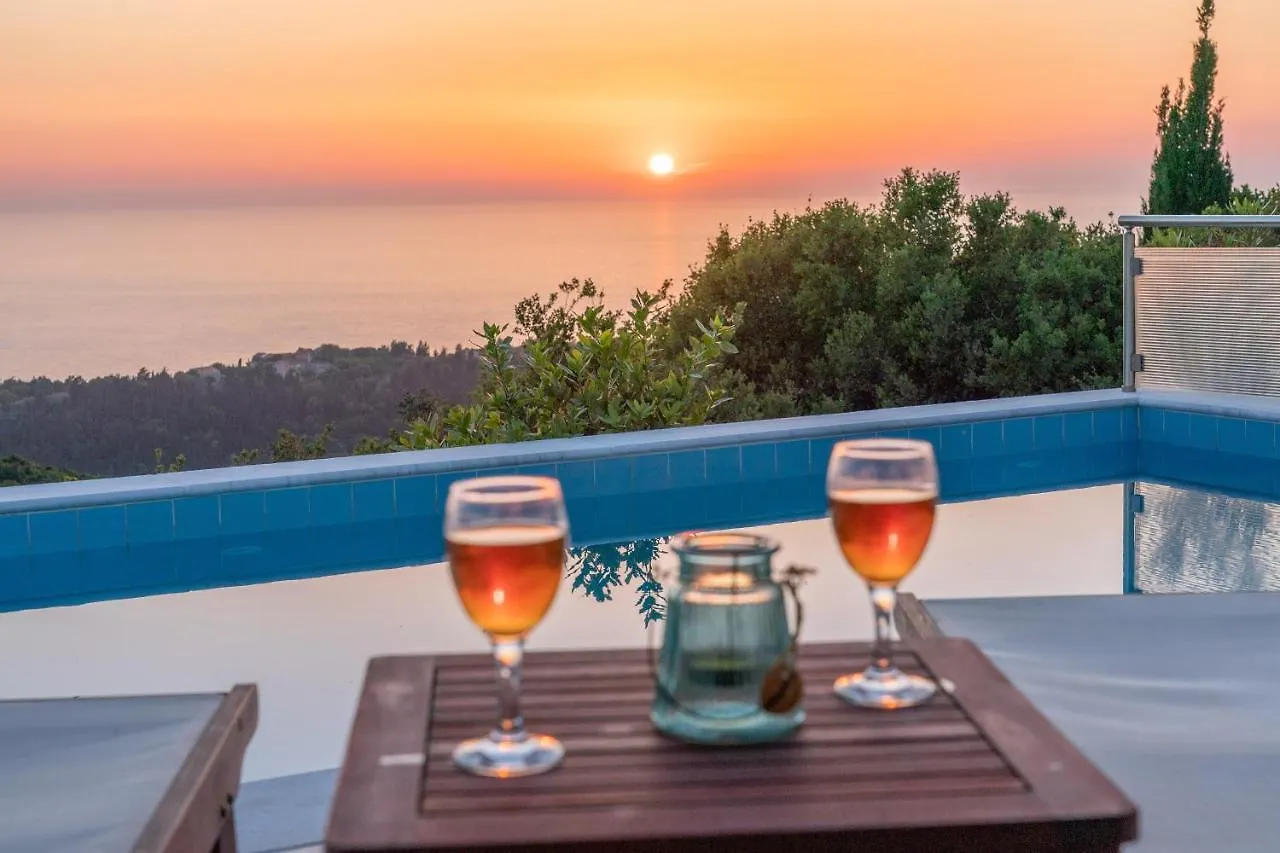 Stone Villa Eriphyle ,Private Witn Sunset View Fiskardo Greece