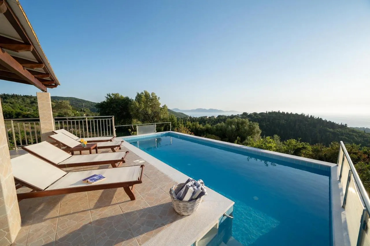 Stone Villa Eriphyle ,Private Witn Sunset View Fiskardo Greece