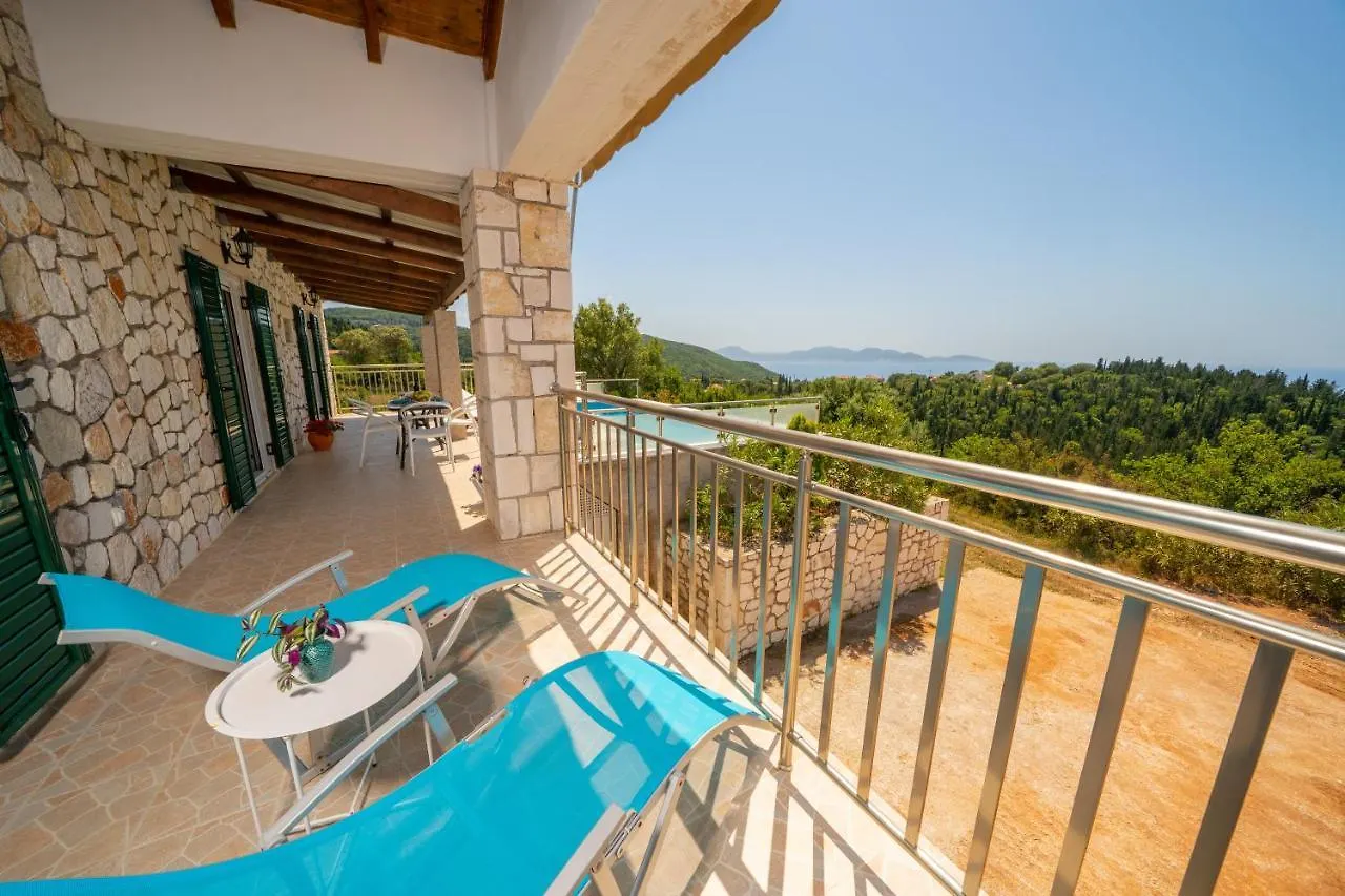 Stone Villa Eriphyle ,Private Witn Sunset View Fiskardo